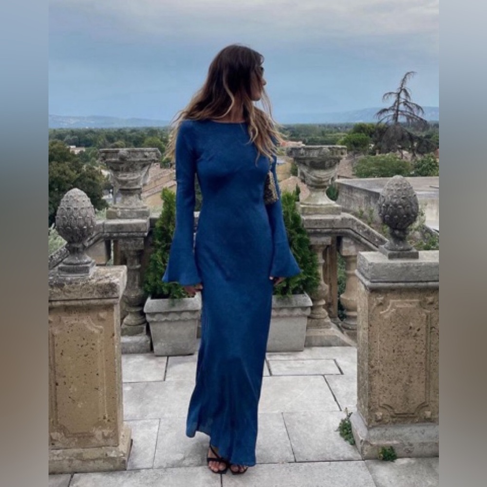 Realisation Par the Gia Dress in Denim SIZE L